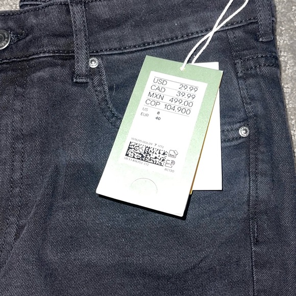 Black high waisted boot cut jeans - Picture 3 of 3